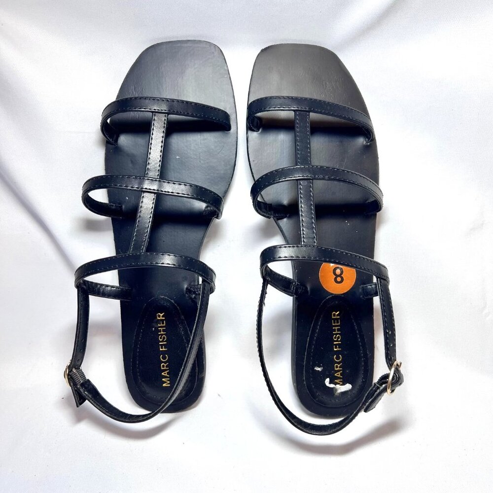 Marc Fisher Black Strappy Sandals